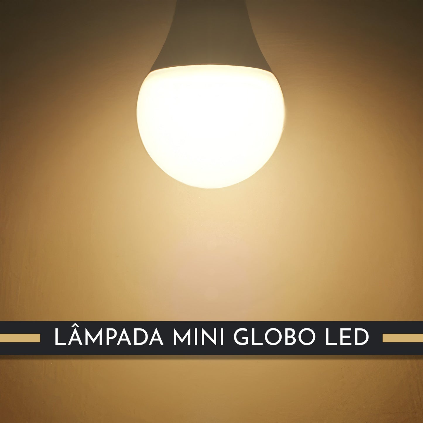 Lâmpada Mini Globo LED 4,9w Luz Amarela
